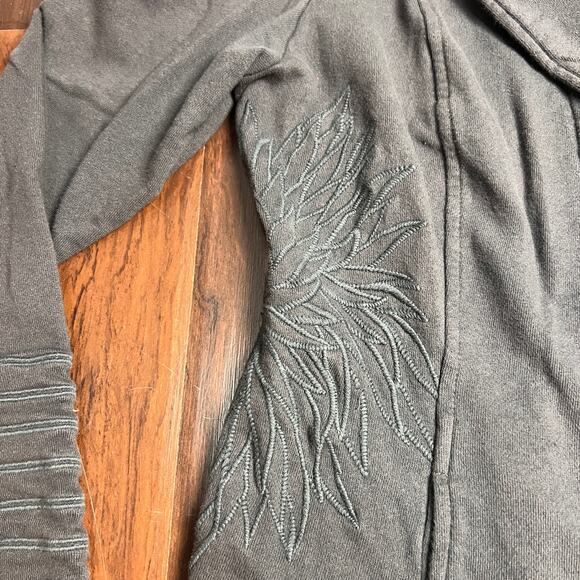 Soft Surroundings Blazer Jacket Women's Size S Tallulah Jersey Embroidered - Picture 5 of 9